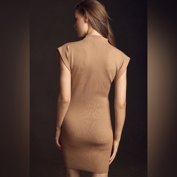 ✨ Anthropologie Mock-Neck Mini Dress Sz XL - Picture 8 of 11